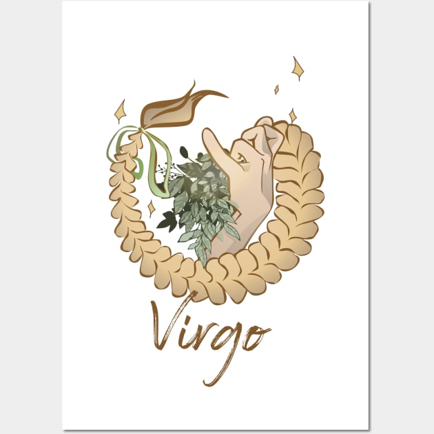 Virgo Wall Art by HiPolly